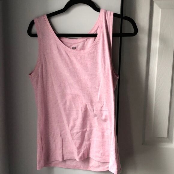 🍭4/$20 Uniqlo Pink Heather Tank Top - XXL - Picture 1 of 4